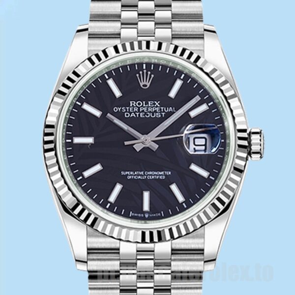 Rolex Datejust Masculino 41mm 126234 Pulseira Jubileu Tom Prata