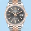 Rolex Datejust Masculino m126281rbr-0001 36mm Tom Prata Automático