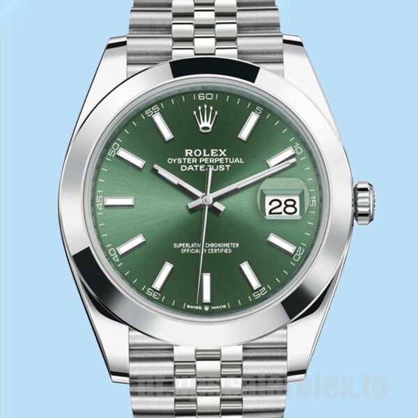 Rolex Datejust m126300-0020 41mm Masculino Ver Tom Prata