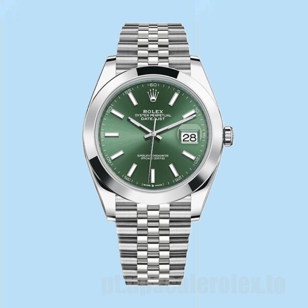 Rolex Datejust m126300-0020 41mm Masculino Ver Tom Prata - Image 2