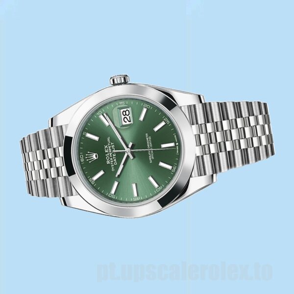 Rolex Datejust m126300-0020 41mm Masculino Ver Tom Prata - Image 3