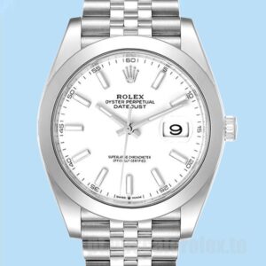 Rolex Datejust m126300-0006 Masculino 41mm Tom Prata Ver