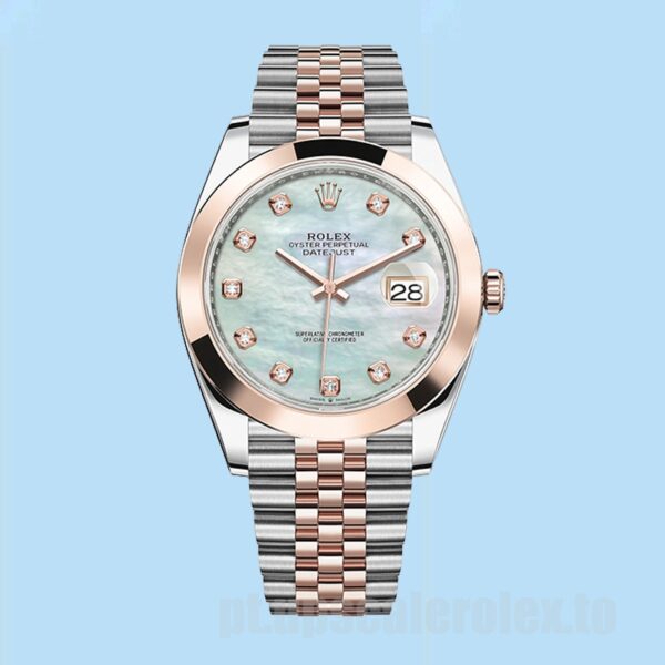 Rolex Datejust Masculino 41mm m126301-0013 Tom Prata Ver - Image 5
