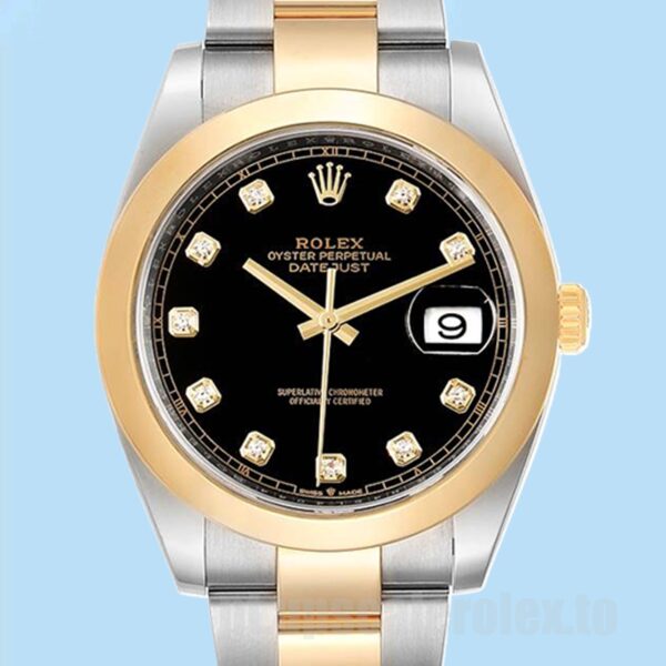 Rolex Datejust 126303 Masculino 41mm Mostrador Preto