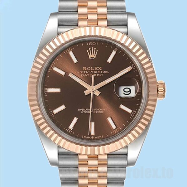 Rolex Datejust m126331-0002 Masculino 41mm Tom Prata Ver