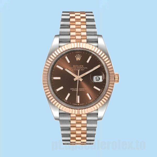 Rolex Datejust m126331-0002 Masculino 41mm Tom Prata Ver - Image 2