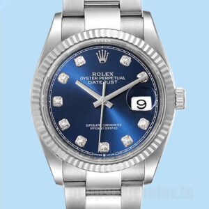 Rolex Datejust Masculino 126334 41mm Mostrador Azul Pulseira Ostra