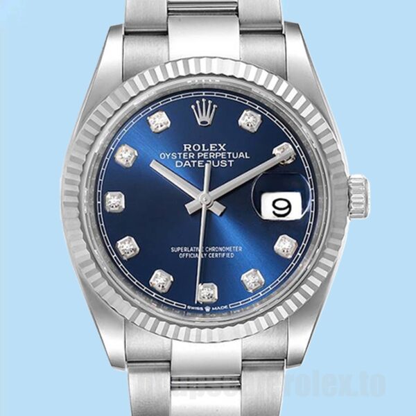 Rolex Datejust Masculino 126334 41mm Mostrador Azul Pulseira Ostra