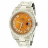 Réplica Suíça Rolex Datejust Ii Aço 41mm Diamantes Anse Mop Moldura Mostrador Romano 116300 Caixa de Papéis