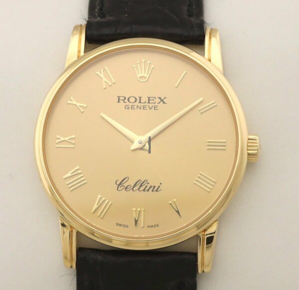 Réplica de qualidade Rolex Cellini 18k Gelbgold Handaufzug Manual