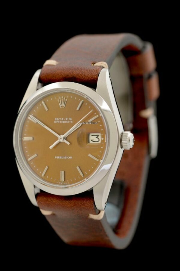 Relógio falsificado vintage Rolex Oysterdate Precision "cuba Libre" - Referência 6694 - Jahr 1978/1979 - Handaufzug - 34mm - Aaw