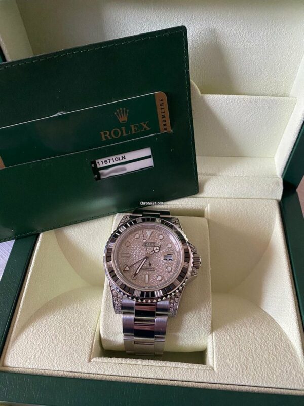 Réplica Suíça Rolex Gmt-master Ii - 116710ln - Custom Saru - Conjunto completo - 2012