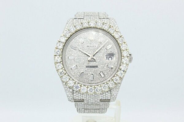Melhor réplica Rolex Datejust II 30ctw Vs-g diamantes personalizados em ambiente floral