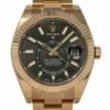 Falso Rolex New Sky-dweller 326935 2020 Rose Gold Rhodium Watch 2020 Caixa/papel/5yrwty #rl428