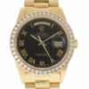 Réplica barata Rolex Day-date President 18078 36mm Black Pyramid Diamond Bark Garantia #1694