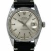 Réplica barata Rolex Datejust 1601 36mm aço inoxidável couro prata automático 1yrwty #584-1