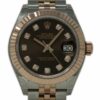 Réplica Rolex Datejust Swiss 279171 Chocolate Diamond Steel/rosa caixa/cartão/5 anos de garantia #rl455