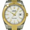 Réplica de qualidade Rolex New Datejust 41 126303 41mm Aço Branco Ouro 2020 Caixa de Papel 5yrwty #rl458