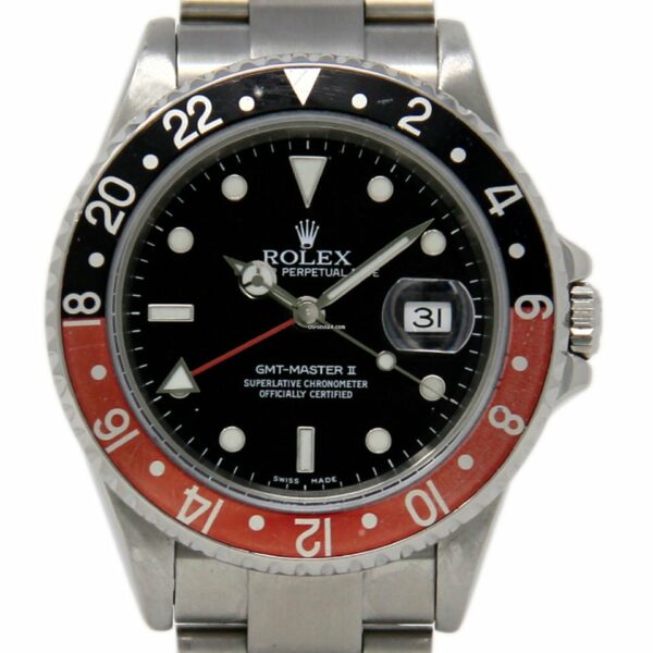 Réplica Suíça Rolex Gmt Master Ii Aço Inoxidável 16710 Coca-Cola 2007 Sem Furos 1 Ano de Garantia #230-2