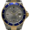 Réplica Suíça Rolex Submariner 16613 40mm Aço e Ouro Conjunto de Diamantes Garantia Automática #160-1