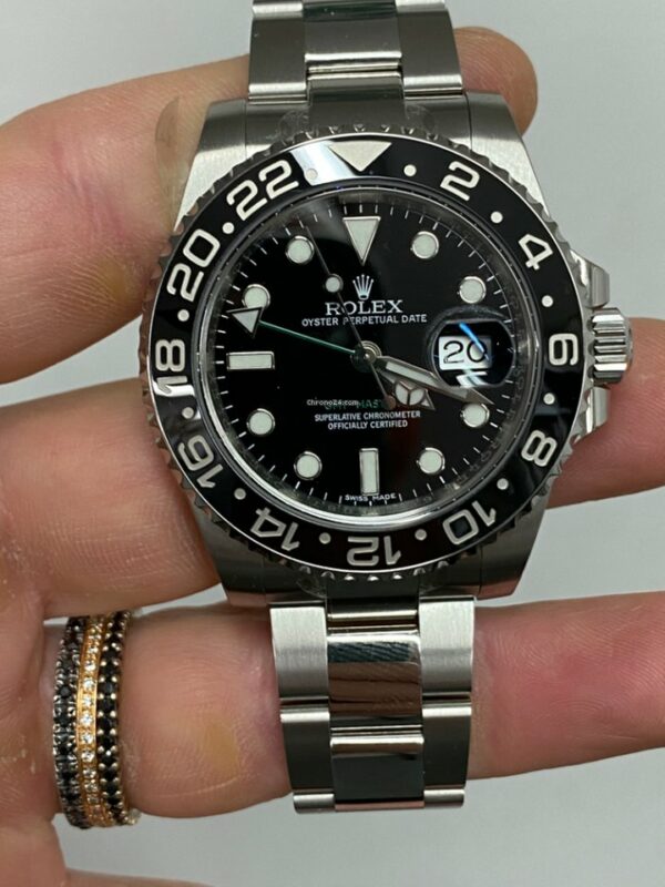 Relógio falso Rolex Gmt Ceramica Preto Novo Nos Nuovo Italia Filmes Completo