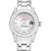 Melhor Réplica Rolex Pearlmaster Réplica Senhora Rosa Madrepérola – Diamante 80359 29mm