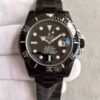 Melhor Réplica Rolex Blaken Submariner 116610 Pvd Mostrador Preto Pvd Pulseira A2836