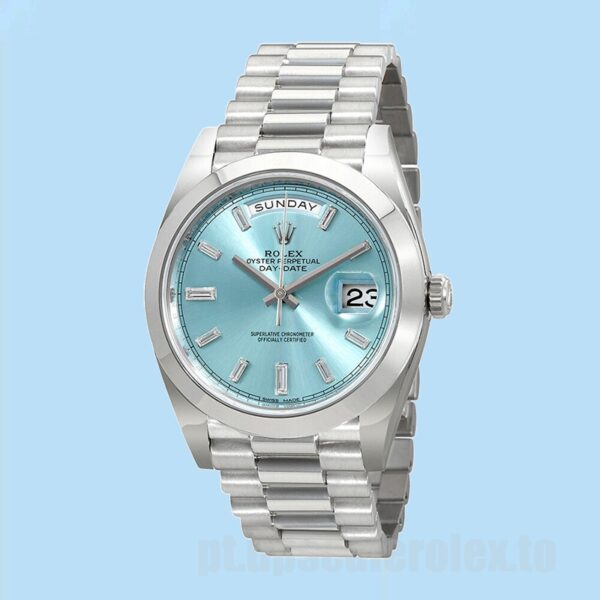 Rolex Day-Date 40mm Masculino 228206 Ver Tom Prata - Image 2