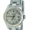 Falso Rolex Ladies Datejust 18k com moldura canelada Oyster Strap New Styl
