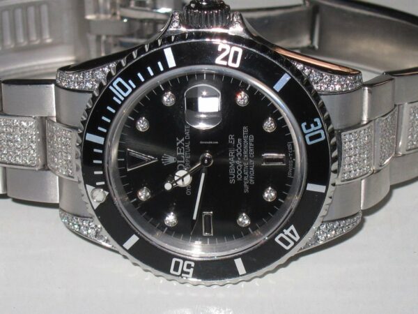 Réplica de diamante suíço do Rolex Submariner