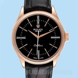Rolex Cellini 39mm m50505-0009 Masculino Mostrador Preto