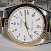 Réplica Suíça Rolex Oyster Perpetual Sem Data 18k Ouro 34mm