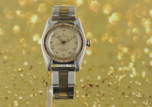 Melhor Réplica Rolex Bubble Back Bi Metal
