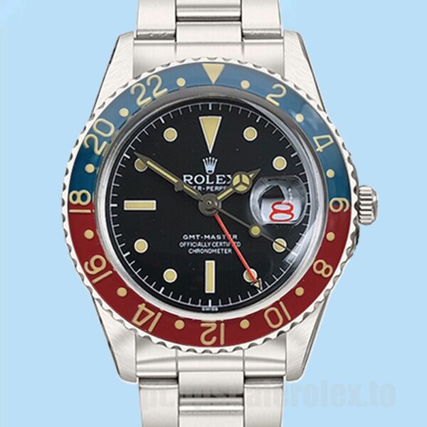 Rolex GMT-Master 40mm 6542 Masculino Mostrador Preto