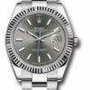 Compre Rolex Datejust Dark Rhodium Dial 126334 Dkrio falso