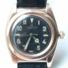 Réplica barata Rolex Bubbleback Ovetto Vintage Rosa Ouro Preto Mostrador Ref.3372