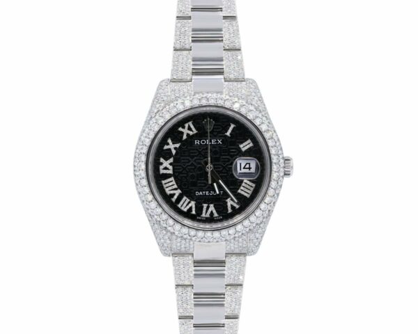 Réplica Rolex Datejust Ii Swiss Ref 116300 Diamond Iced Out 41mm