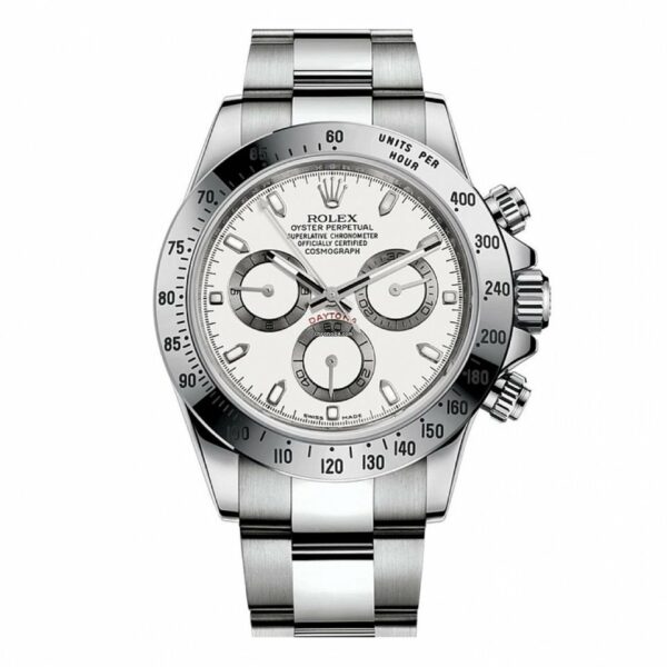Compre o mostrador branco falso Rolex Daytona 2008 gravado
