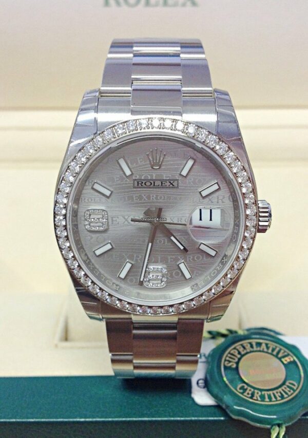 Réplica de qualidade Rolex Datejust 36mm Diamond Bezel - 2017 não usado