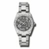 Réplica Rolex Datejust 31mm – Moldura Aço Inox com 24 Diamantes – Pulseira Ostra 178344 Rfo