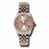 Réplica Rolex Datejust Swiss 31mm – Aço e Ouro Rosa – Moldura Abobadada – Jubileu 178241 Prj