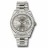 Réplica Rolex Swiss Day-date 40 White Gold – Diamond Bezel 228349rbr Sbdp