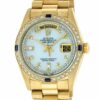 Réplica de luxo Rolex 36mm 18k Day-date President Mop Diamond Dial Sapphire – 18038