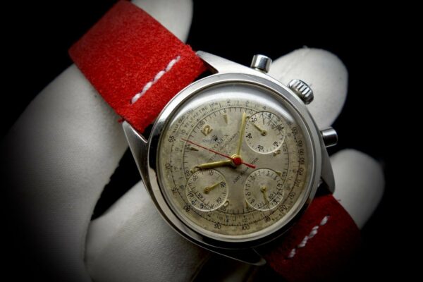 Compre o cronógrafo monobloco Rolex falsificado em aço antimagnético ref. 6034