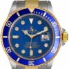 Réplica Suíça Rolex Submariner personalizado diamante azul usado 16613 Ld