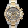 Comprar falso relógio masculino Rolex Cosmograph Daytona automático mostrador cinza aço e ouro amarelo 18k – 116503
