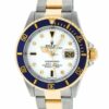 Réplica de qualidade Rolex Submariner 16613 18K ouro amarelo e aço diamante safira branca