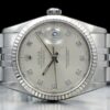 Réplica de luxo Rolex Datejust 36 diamantes prata prata 16234