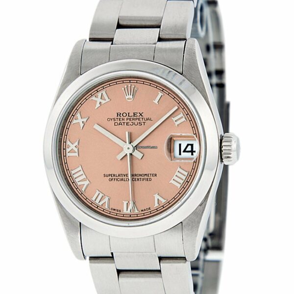 Melhor Réplica Rolex Tamanho Médio Datejust 178240 Relógio Romano Salmão Aço Inoxidável