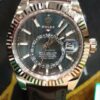 Compre o mostrador falso Rolex Sky-dweller Rose Gold New Grey